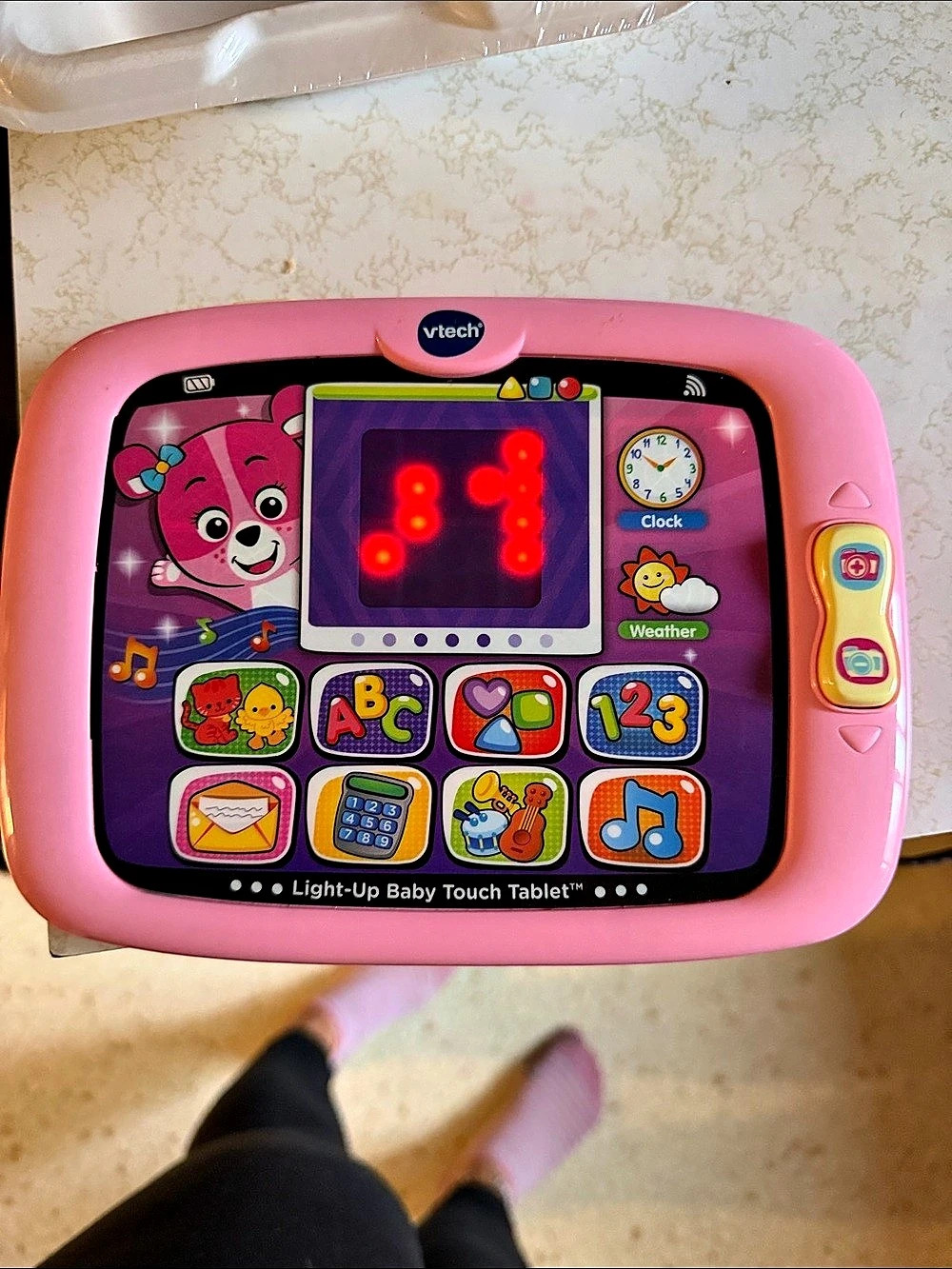 VTech Light-Up Baby Touch Tablet Pink & Purple